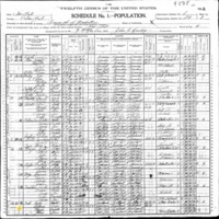 Hugh Freel; 1900 Census (1)