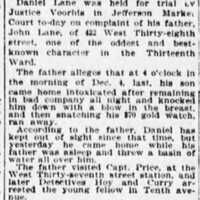 John Lane Mentioned in New York World article 1893