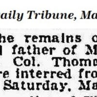 Thomas O'Toole Hartigan's Obituary