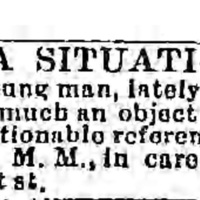 James Dorin Want Ad for Bartender