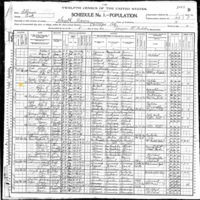 Ellen Bourke, Surviving Family Members; 1900 Census