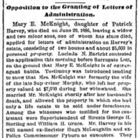 Harvey's Daughter and Inheritance